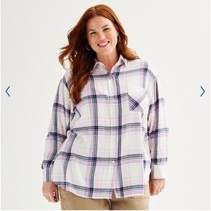 Beautiful lilac flannel by Sonoma